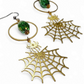 JenniMariaKyllikki korvakorut Spiderweb, vaaleanvihreä