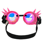 Steampunk Gogglesit, neon pink spikes (UV)