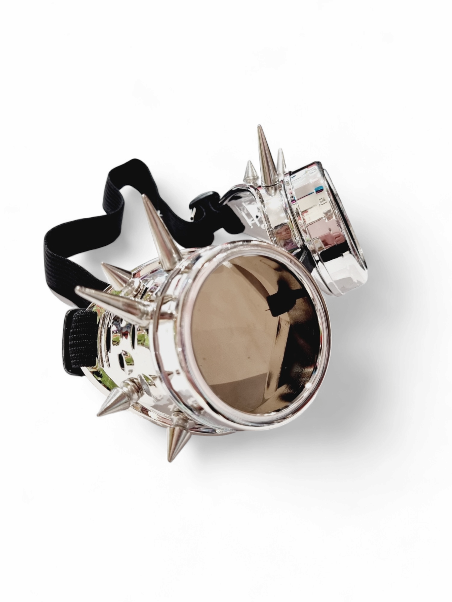 Steampunk Gogglesit, silver spikes