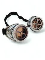 Steampunk Gogglesit, silver cross