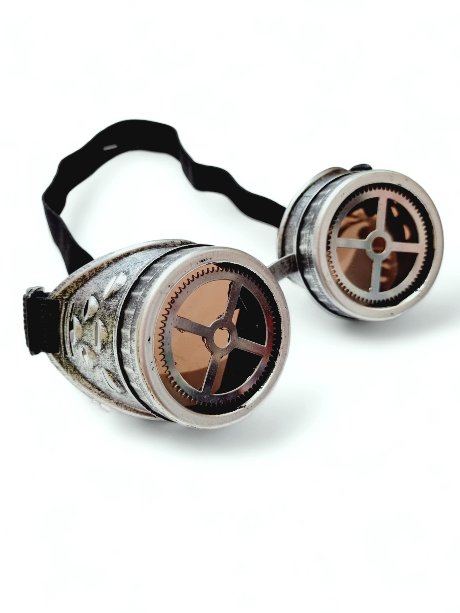 Steampunk Gogglesit, silver cross