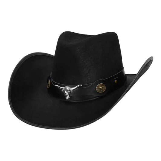 Lännenhattu Western Bull, musta