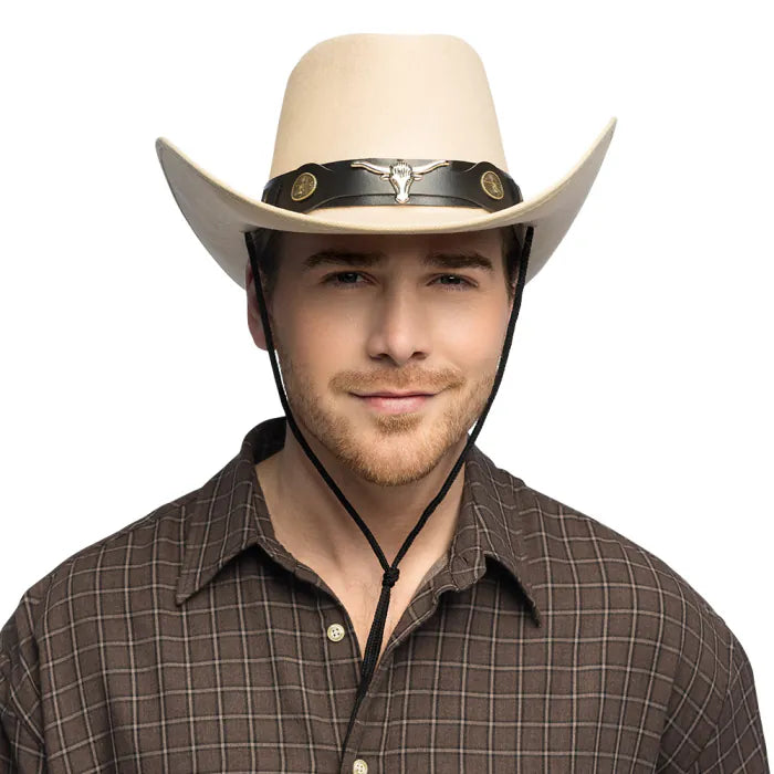 Lännenhattu Western Bull, beige