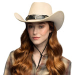 Lännenhattu Western Bull, beige