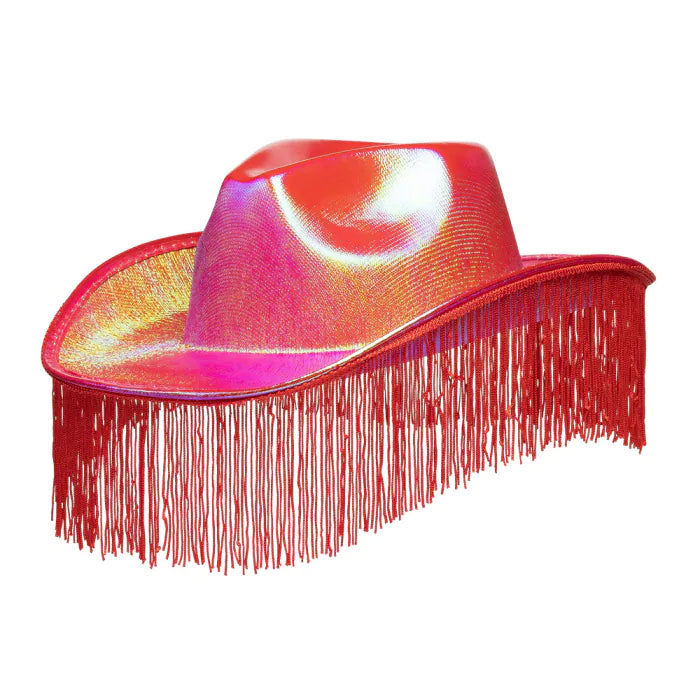 Cowboyhattu Festival Fringes, tulinen punainen