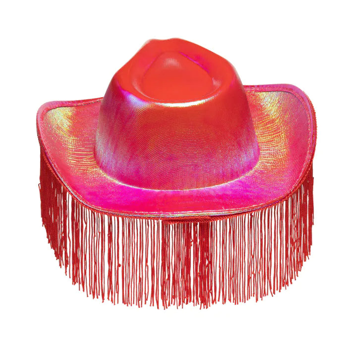 Cowboyhattu Festival Fringes, tulinen punainen