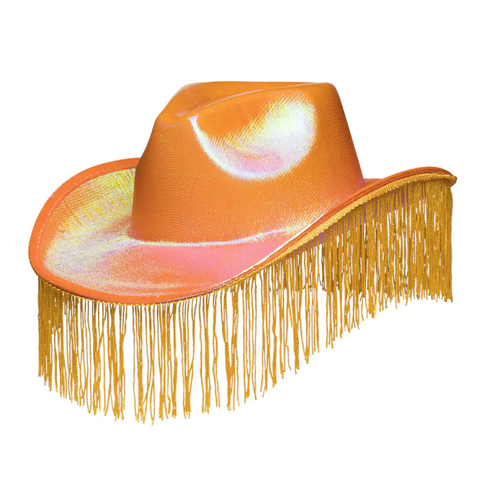 Cowboyhattu Festival Fringes, persikkainen oranssi