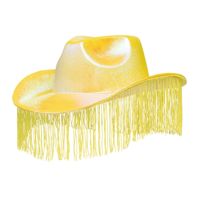 Cowboyhattu Festival Fringes, sitruunankeltainen