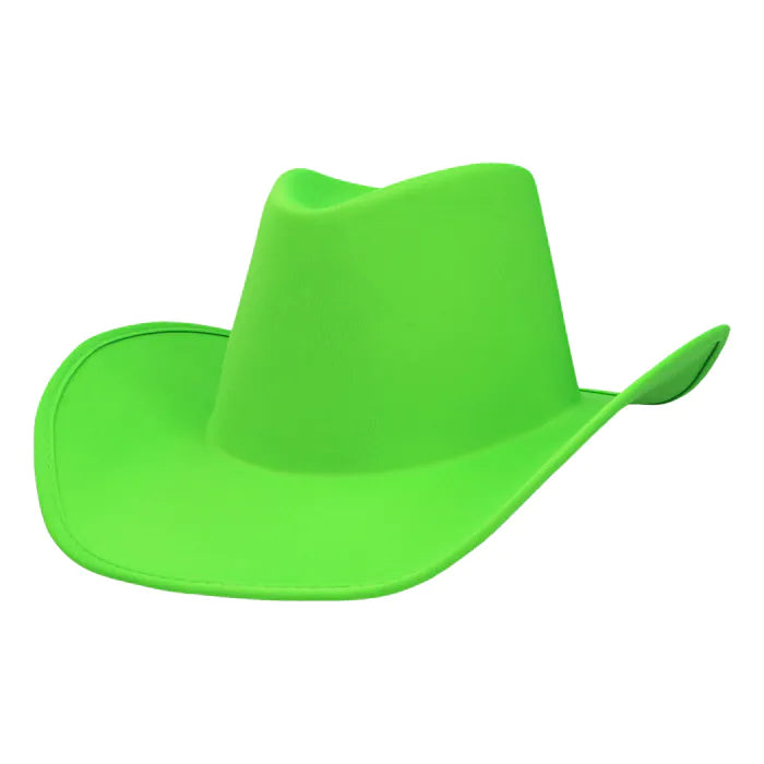 UV-reaktiivinen cowboyhattu, neonvihreä