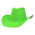 UV-reaktiivinen cowboyhattu, neonvihreä