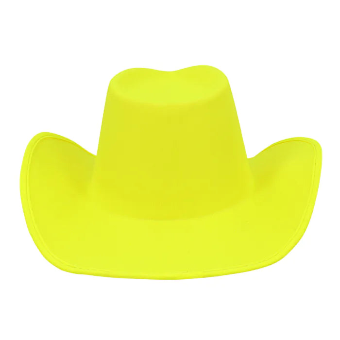 UV-reaktiivinen cowboyhattu, neonkeltainen