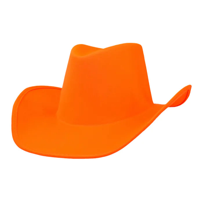 UV-reaktiivinen cowboyhattu, neonoranssi