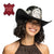 Cowboyhattu Dolly Deluxe, musta