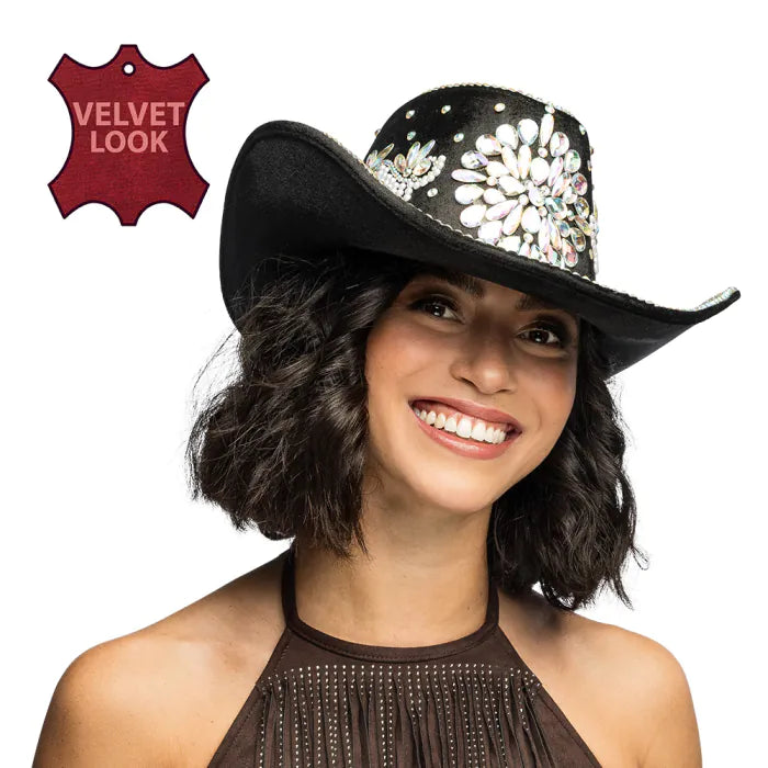 Cowboyhattu Dolly Deluxe, musta