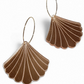 Ruffle Army korvakorut Big Seashell, rose gold