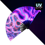 Jättikokoinen viuhka Purple Liquid (UV)