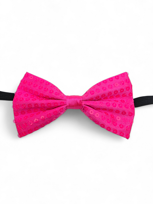 Rusetti paljettipinnalla, neonpinkki (UV)