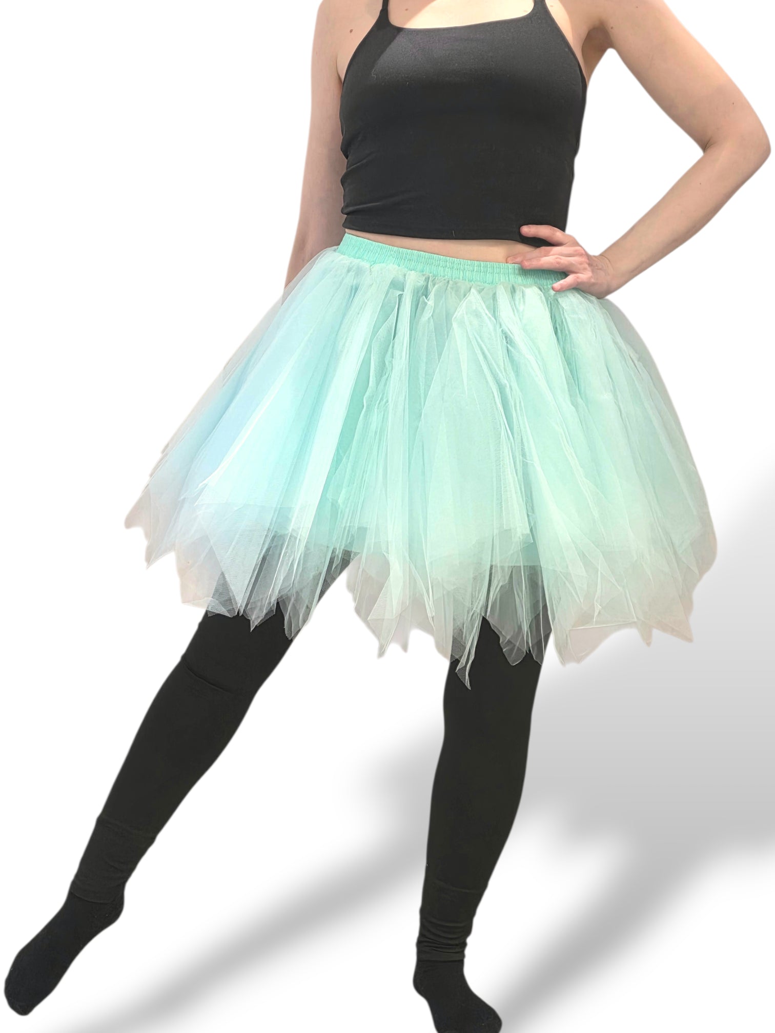 Vuoritettu tyllihame Pixie Deluxe, minttu (UV)