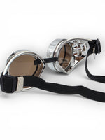 Steampunk Gogglesit, metallic silver