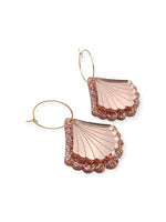 Ruffle Army korvakorut Shiny Seashell, rose gold