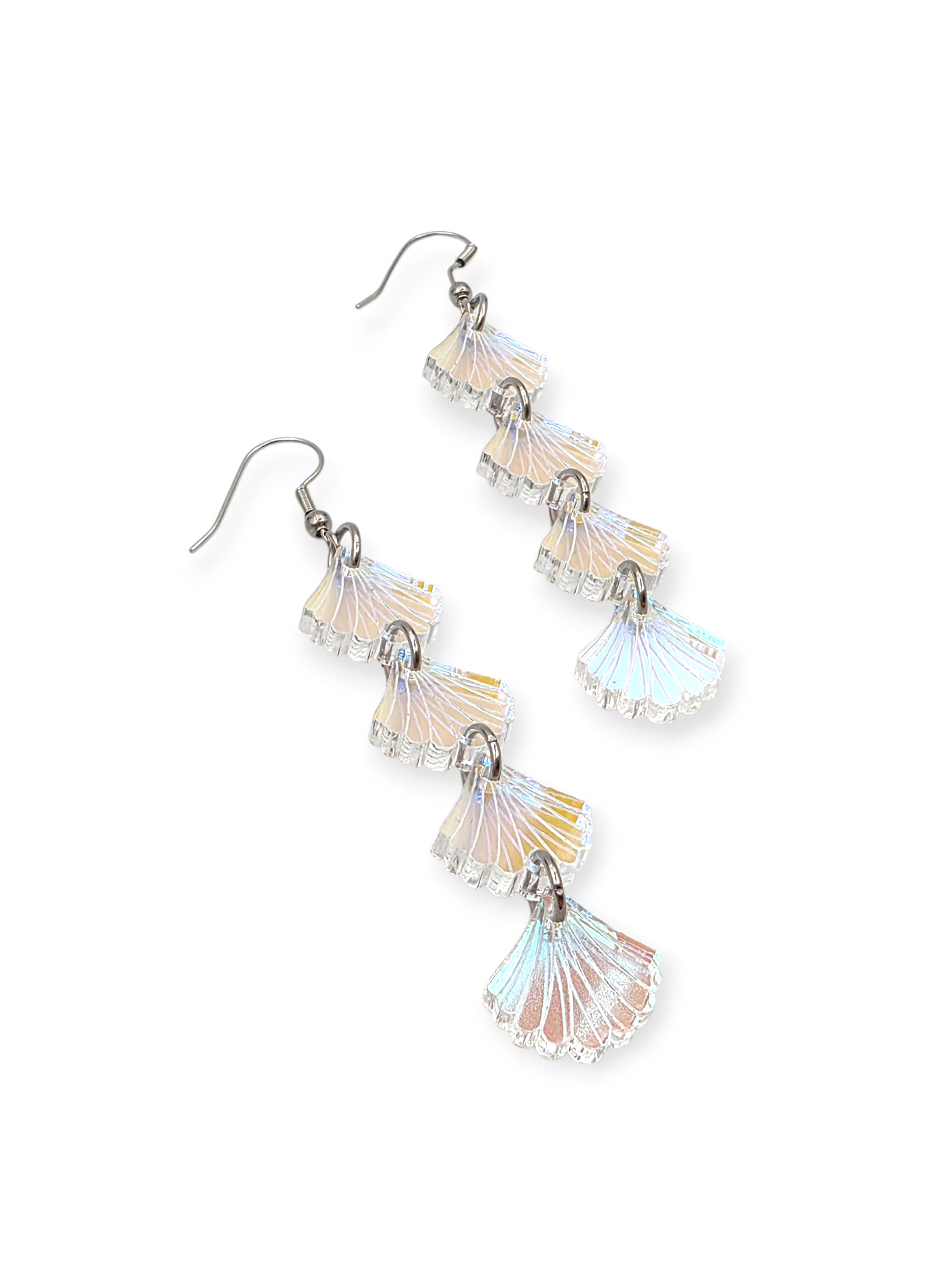 Ruffle Army korvakorut Seashell Garland 4, hopea