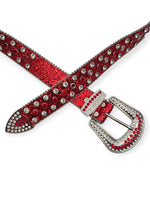 Vyö jättisoljella Rhinestone Extravaganza, punainen