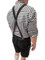 Aidot Oktoberfest Lederhosen nahkahousut, musta