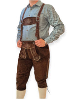 Oktoberfest ruudullinen kauluspaita Premium, vihreä (M-5XL)