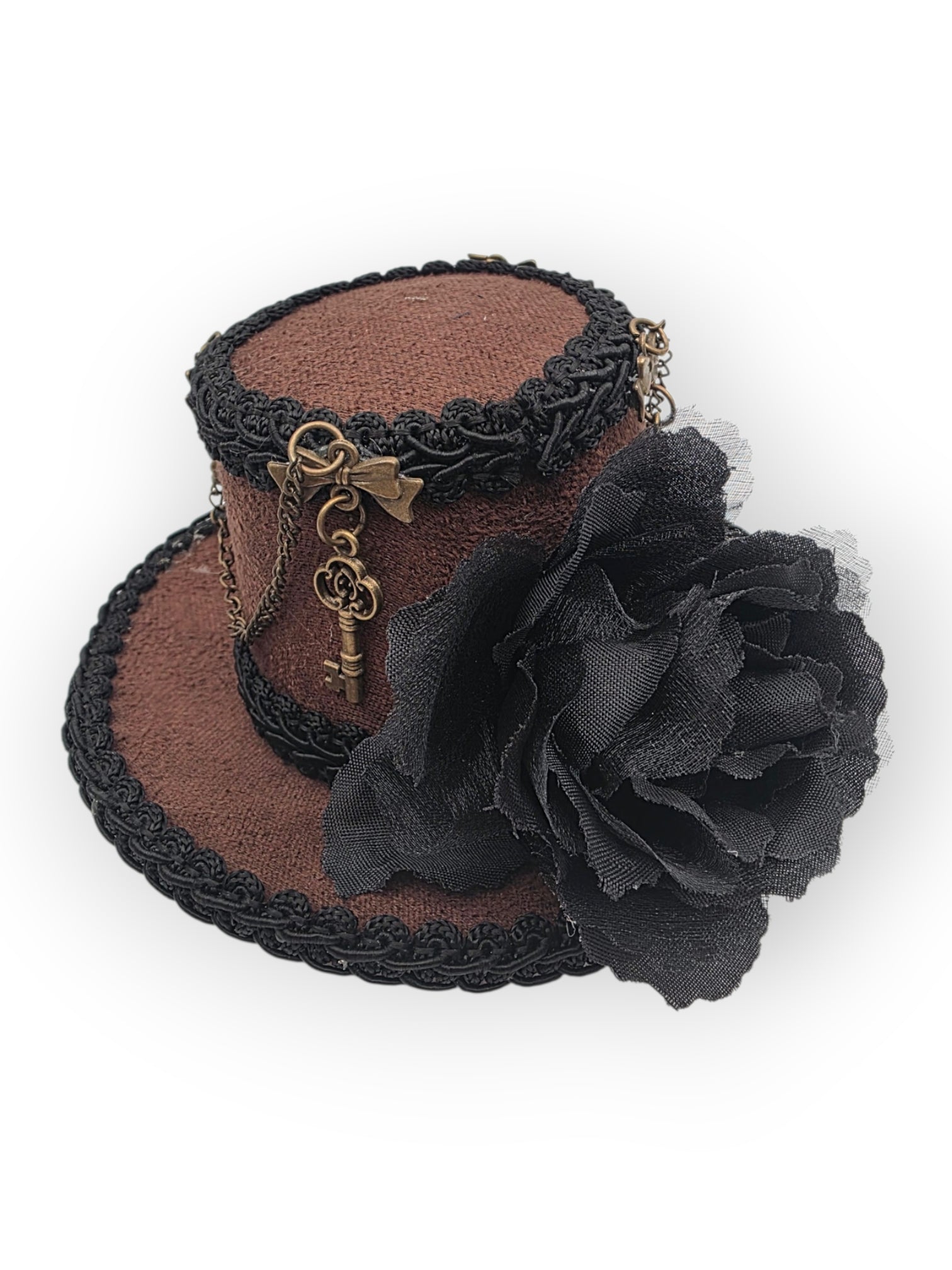 Steampunk minihattu, ruskea