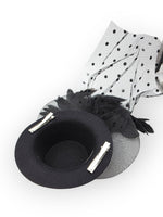 Minihattu hunnulla Gothic Deluxe, höyhenet