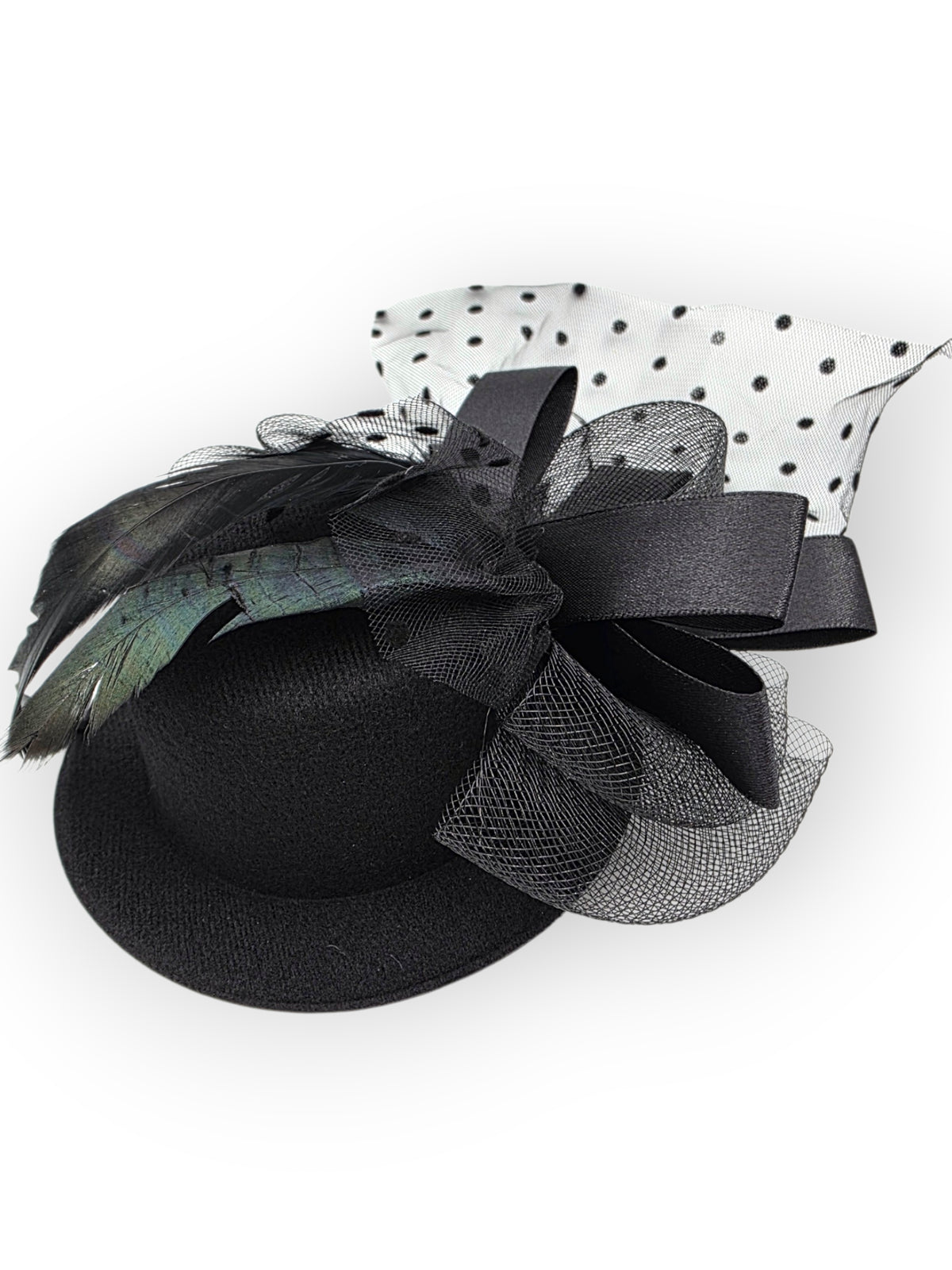 Minihattu hunnulla Gothic Deluxe, rusetti
