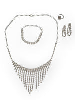 Korusetti Silver Diamond (kaulakoru, korvikset, rannekoru ja sormus)