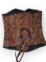 Korsetti Steampunk Gears, ruskea