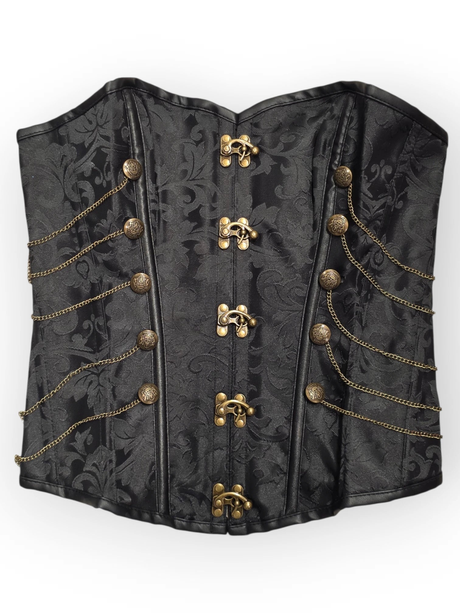 Korsetti Steampunk Gears, musta