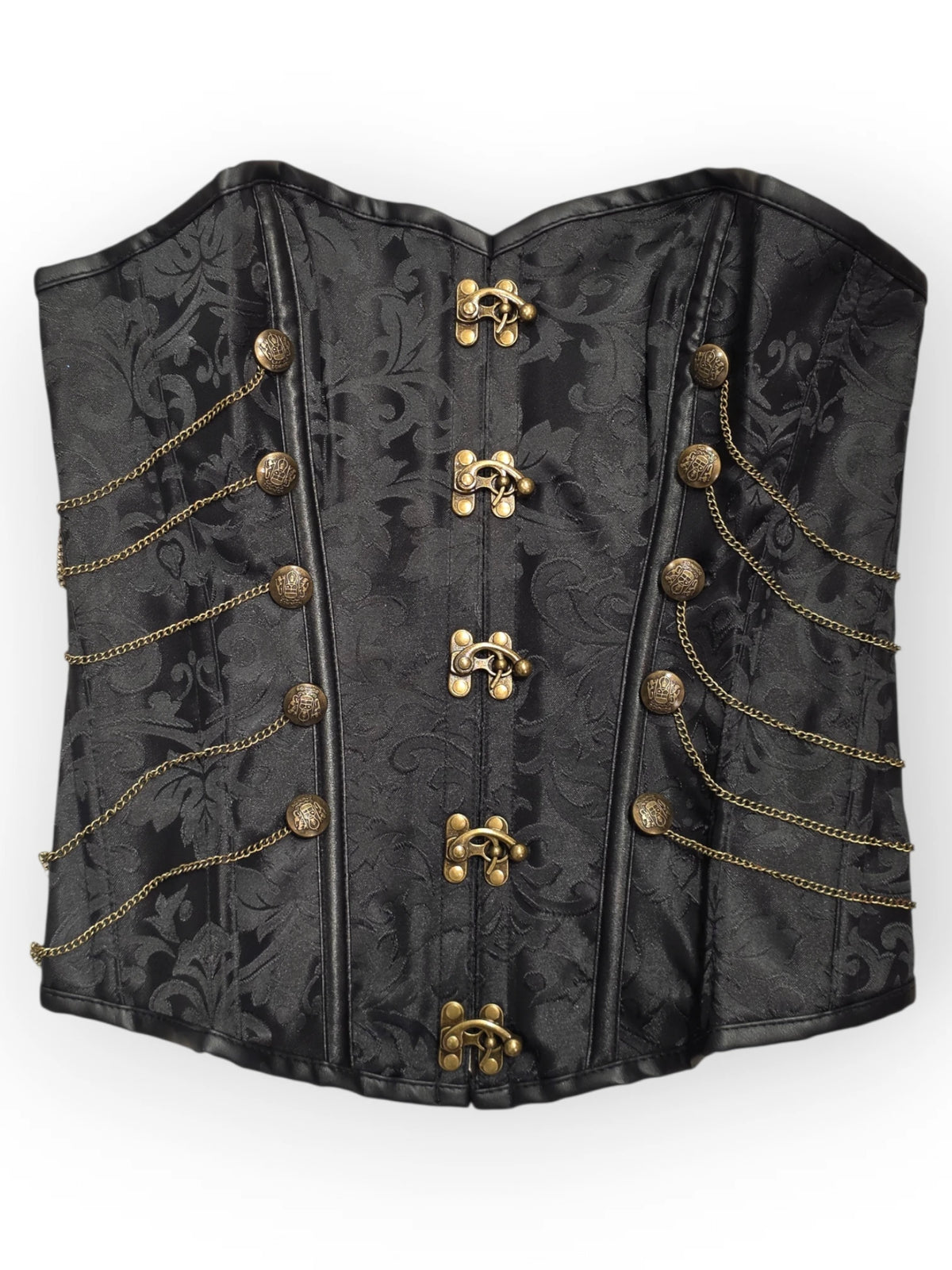 Korsetti Steampunk Gears, musta
