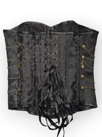 Korsetti Steampunk Gears, musta