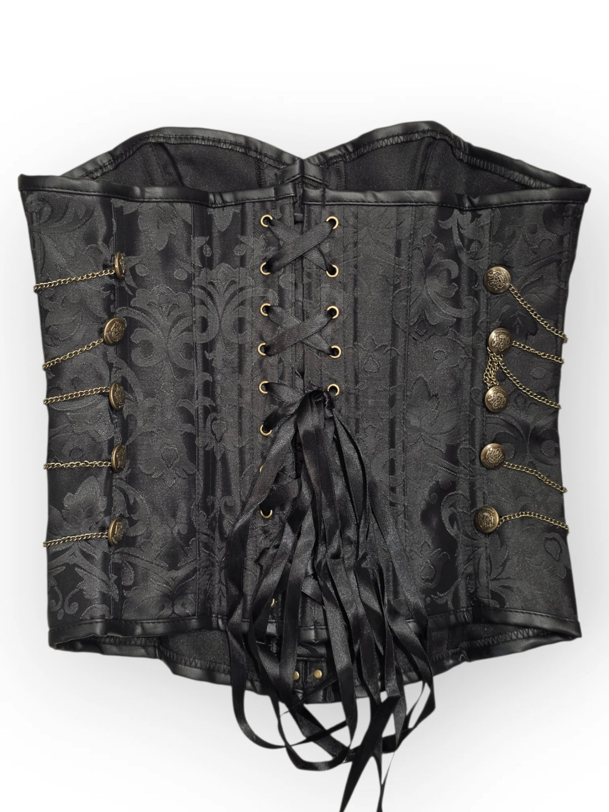 Korsetti Steampunk Gears, musta