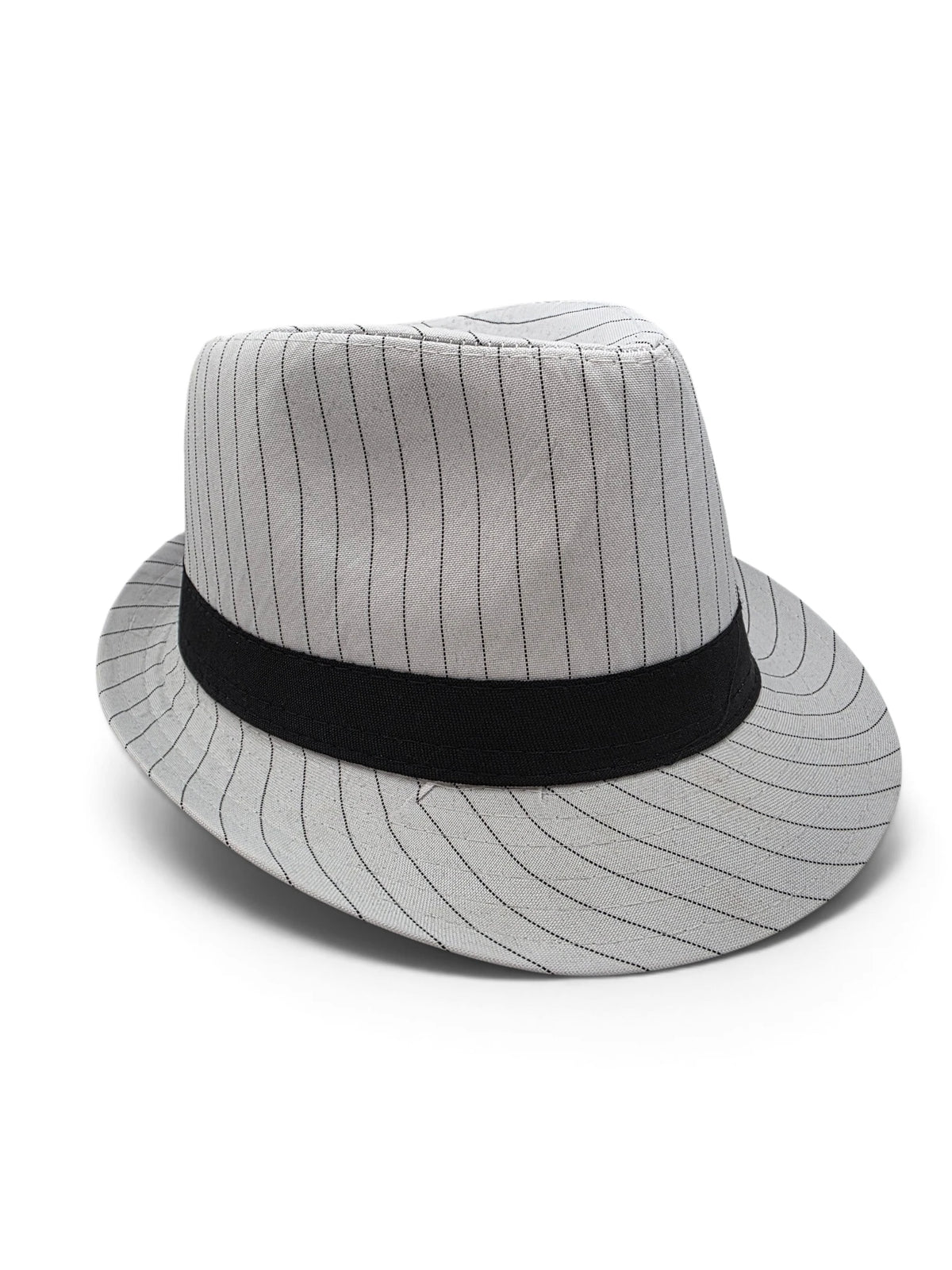Klassinen gangsterihattu, valkoinen