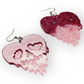 JenniMariaKyllikki korvakorut Drop Dead Heart, fuksia/pinkki