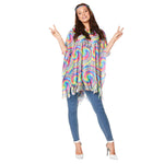 Poncho + päänauha Psychedelic
