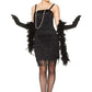 1920-luvun Flapper-asu Black Velvet