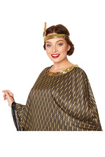 Poncho ja sulkapanta Art Deco