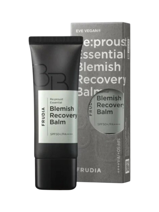 FRUDIA Essentials Vegan Blemish Recovery Balm SPF 50+ (BB-voide aurinkosuojalla)