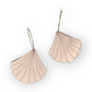 Ruffle Army korvakorut Big Seashell, rose gold