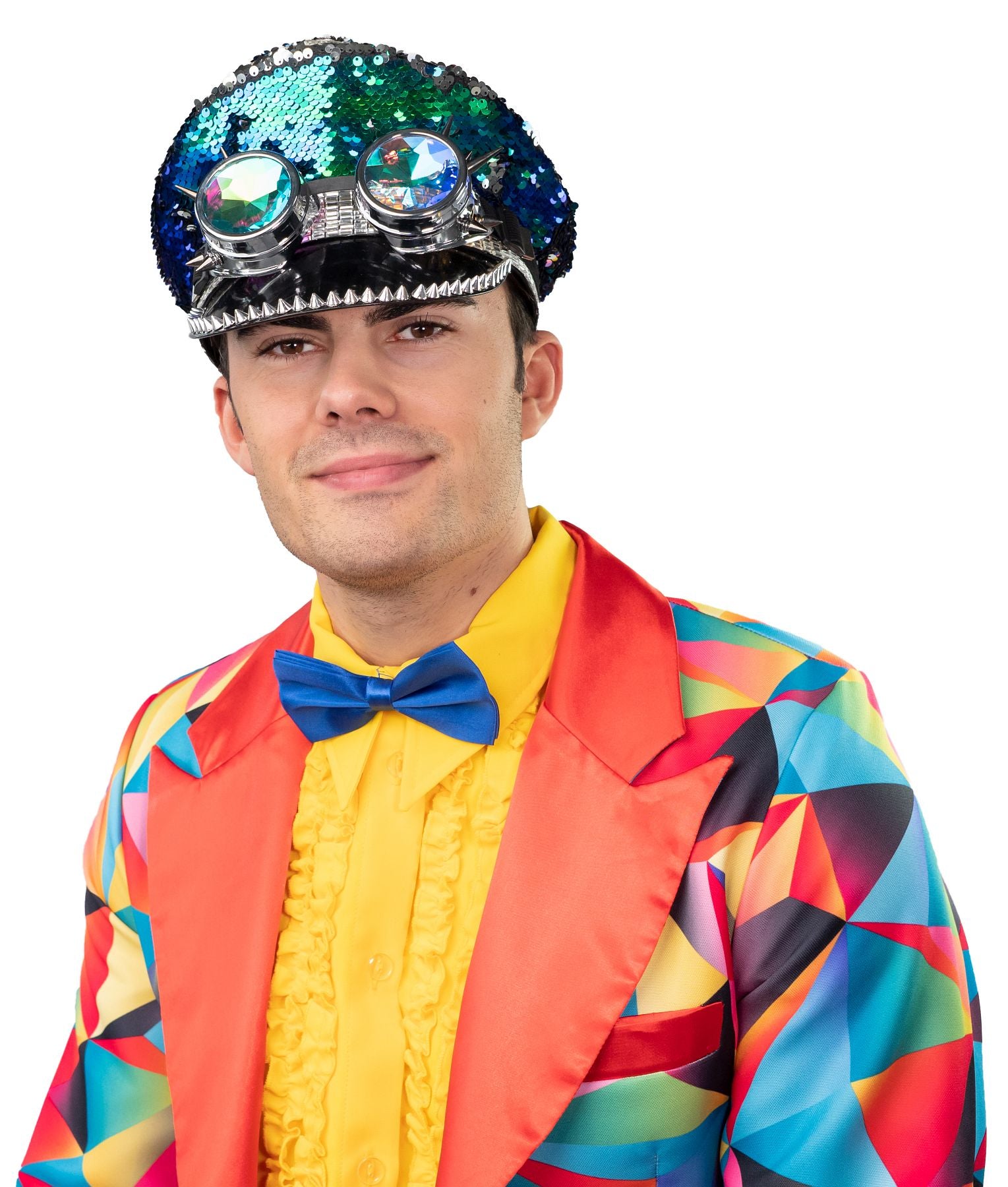 Paljettipintainen koppalakki + gogglesit Space Soldier