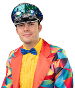 Paljettipintainen koppalakki + gogglesit Space Soldier