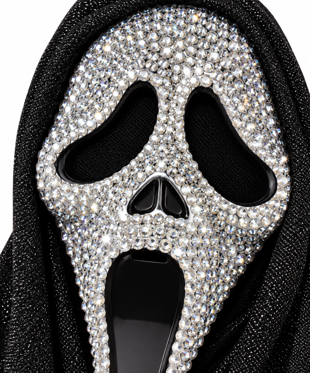 Scream™ Ghost Face naamari Silver Bling