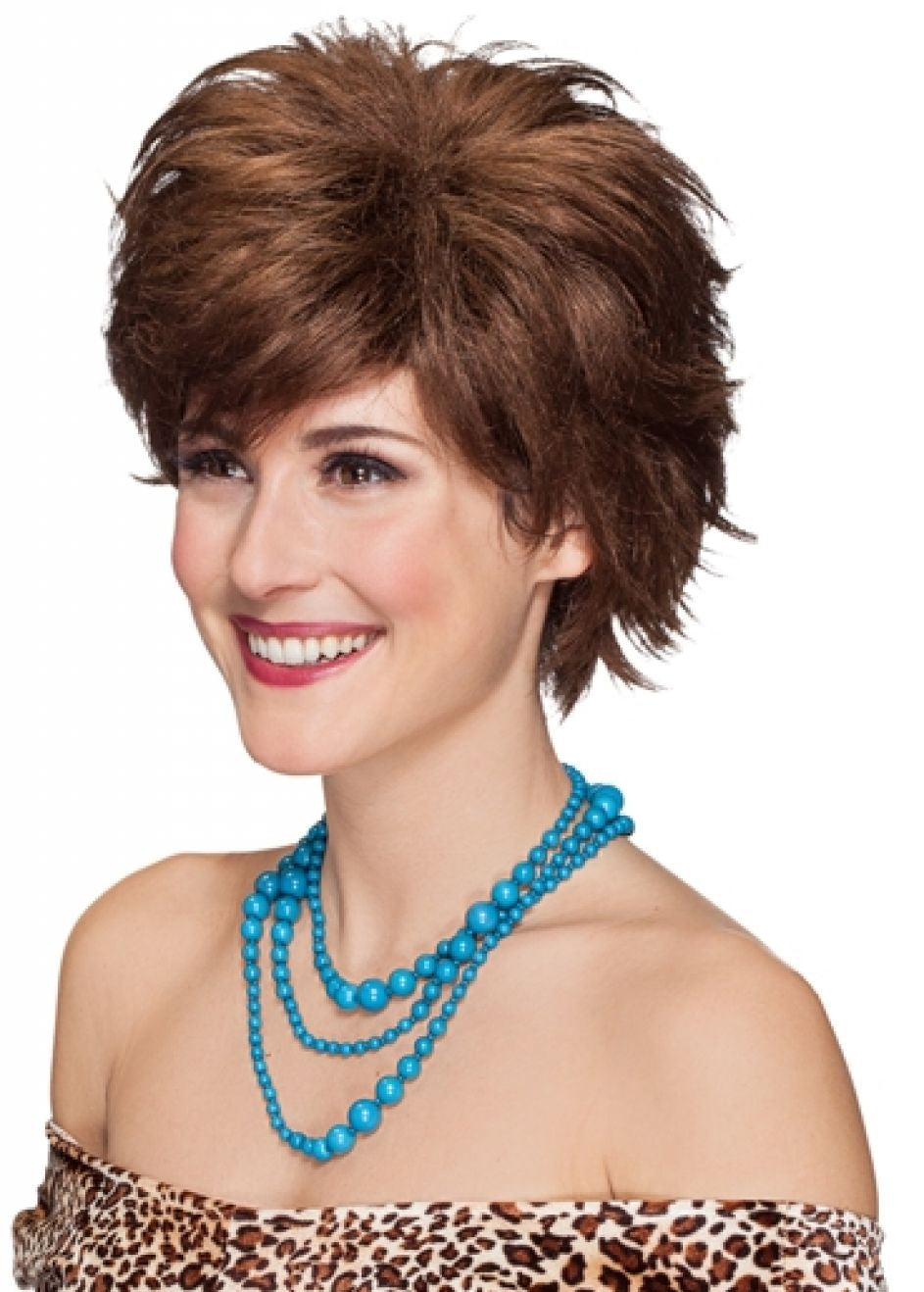 Peruukki Messy Pixie, ruskea