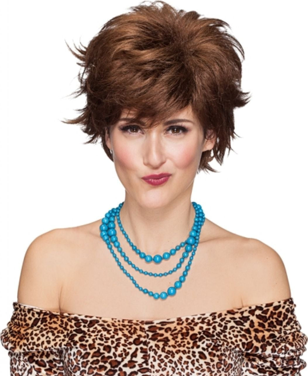 Peruukki Messy Pixie, ruskea