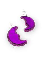 Ruffle Army korvakorut Glitter Moon, magenta